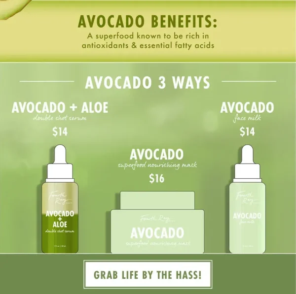 Avocado Superfood Mask Free shipping - Image 6